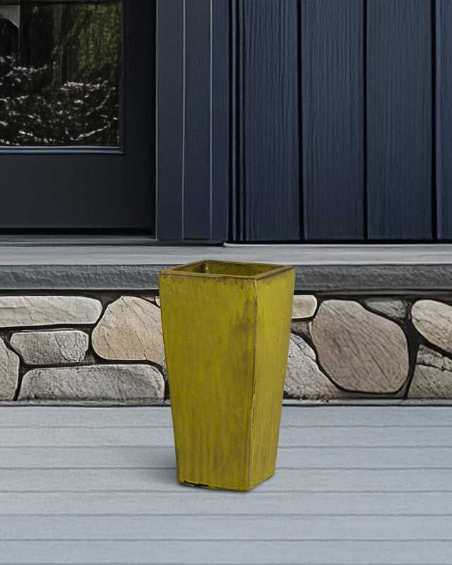 Crisco Tall Square Planter, 19.5"